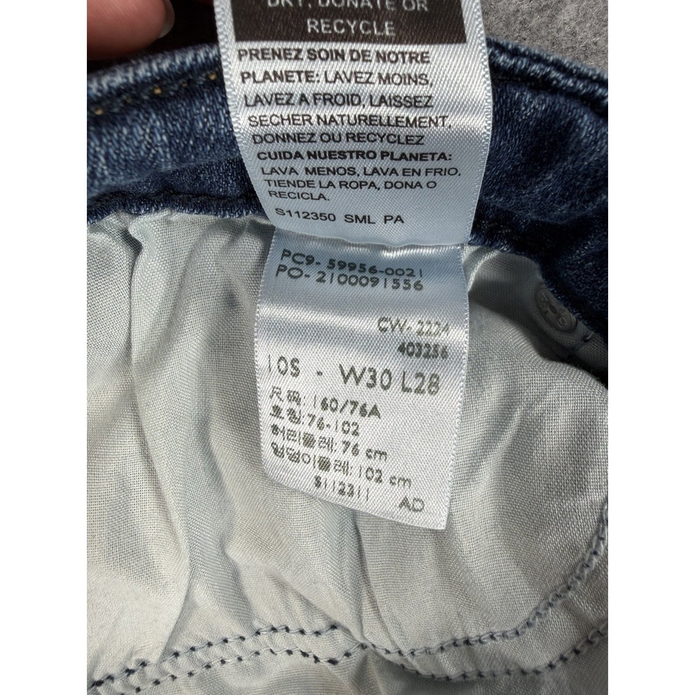 Levi Strauss Signature Women's Jeans Size 10 Mid Rise Straight Blue W30 L28 - Picture 12 of 16